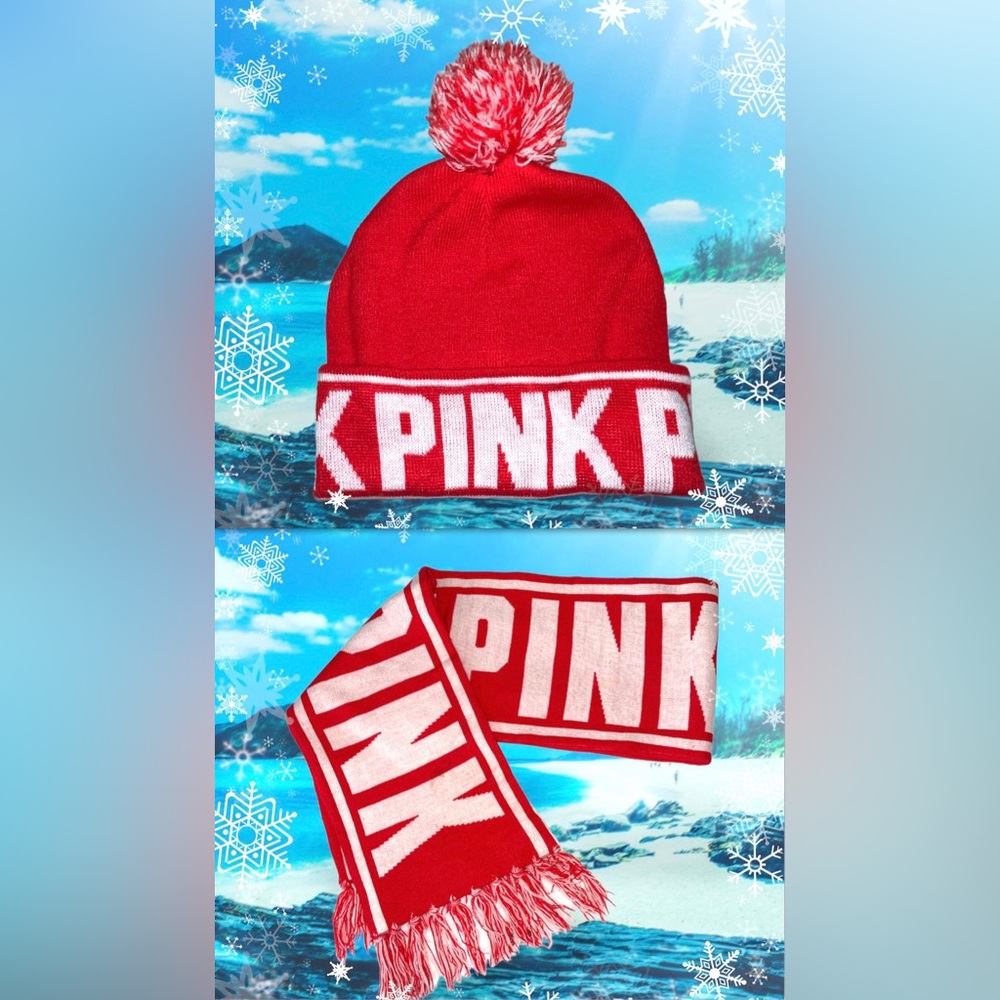 Pom Pom Hat with matching Scarf 🧣